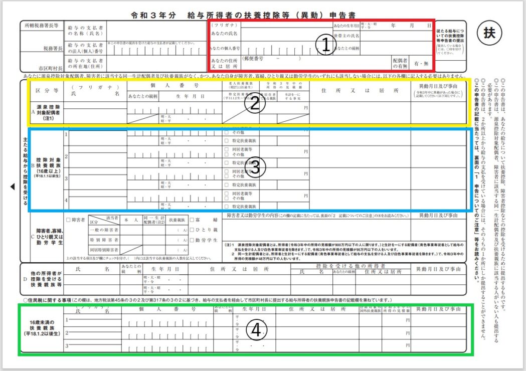 年末調整の申告書の書き方を見本を用いながらわかりやすく解説 Jinjerblog