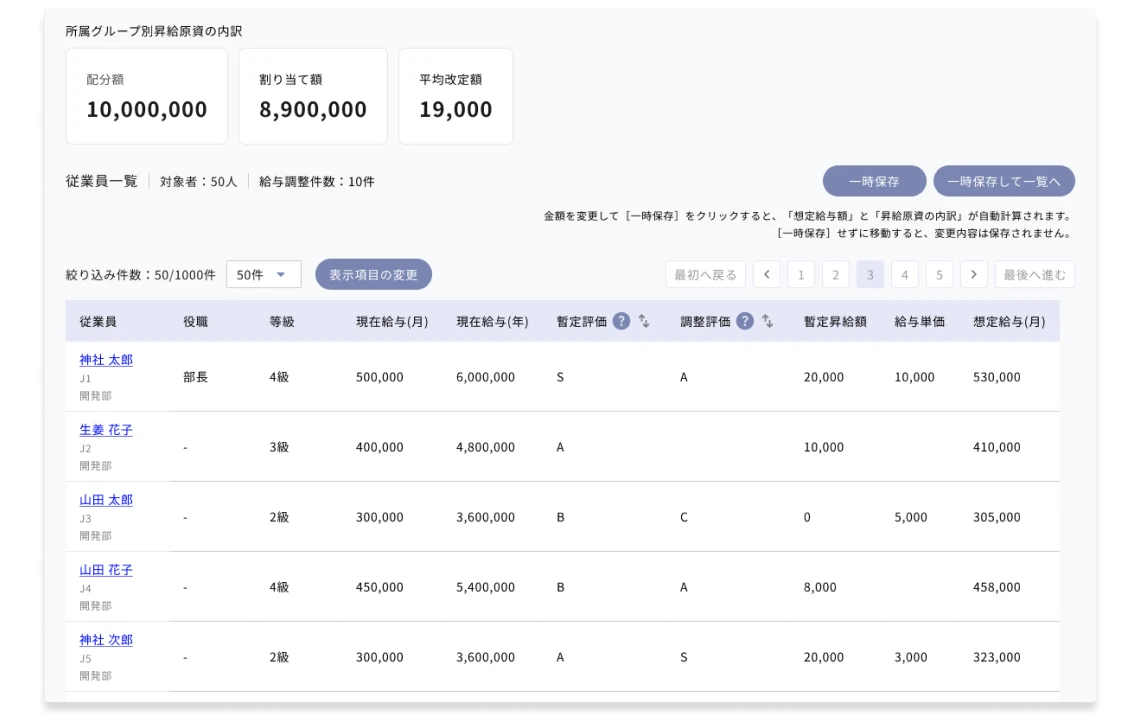 人事評価の結果を給与計算にシームレスに反映
