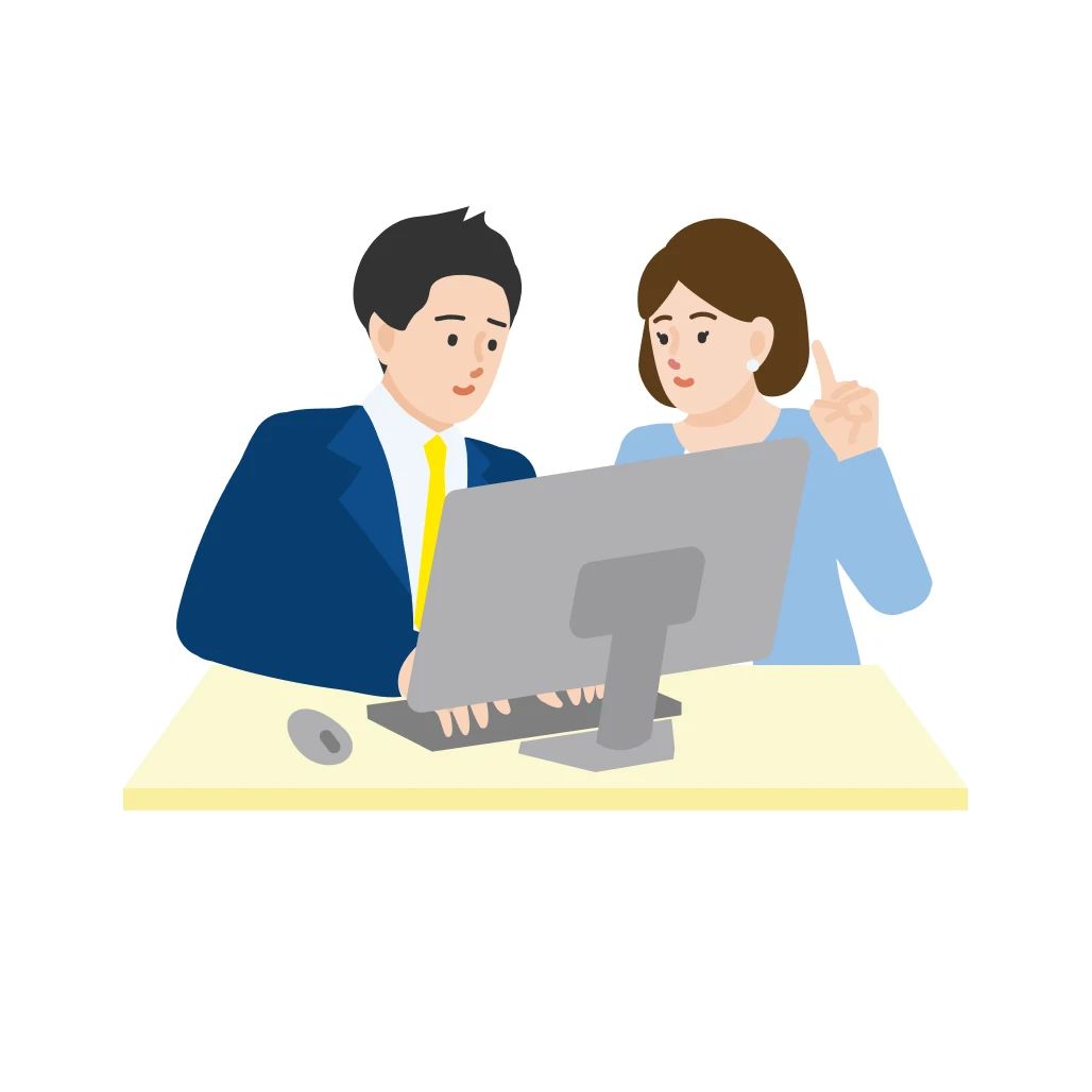 人事業務のお悩みを相談する担当者