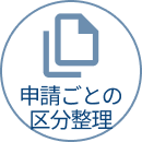 申請ごとの区分整理