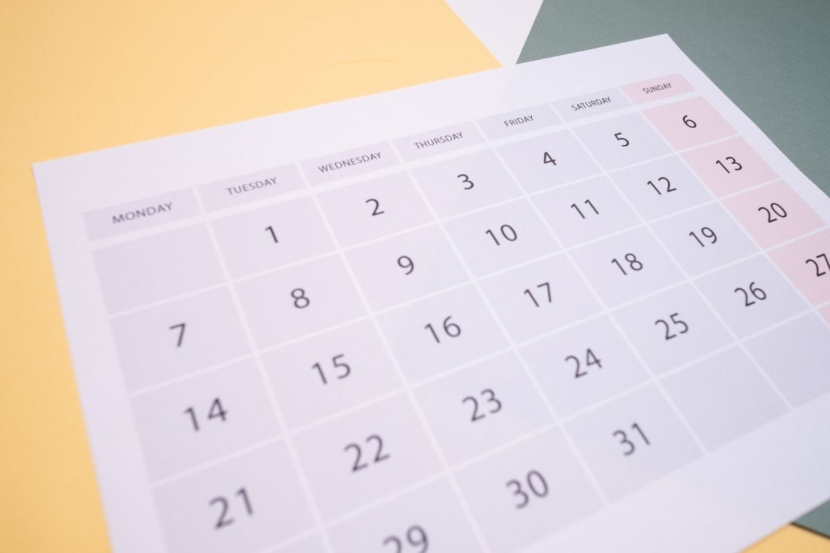 卓上カレンダー