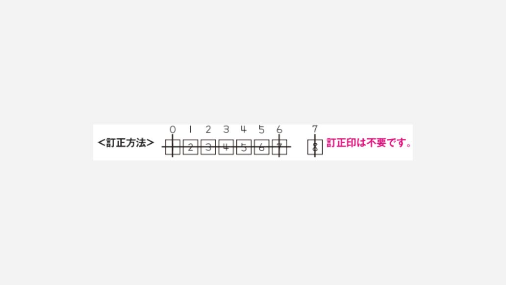 訂正方法