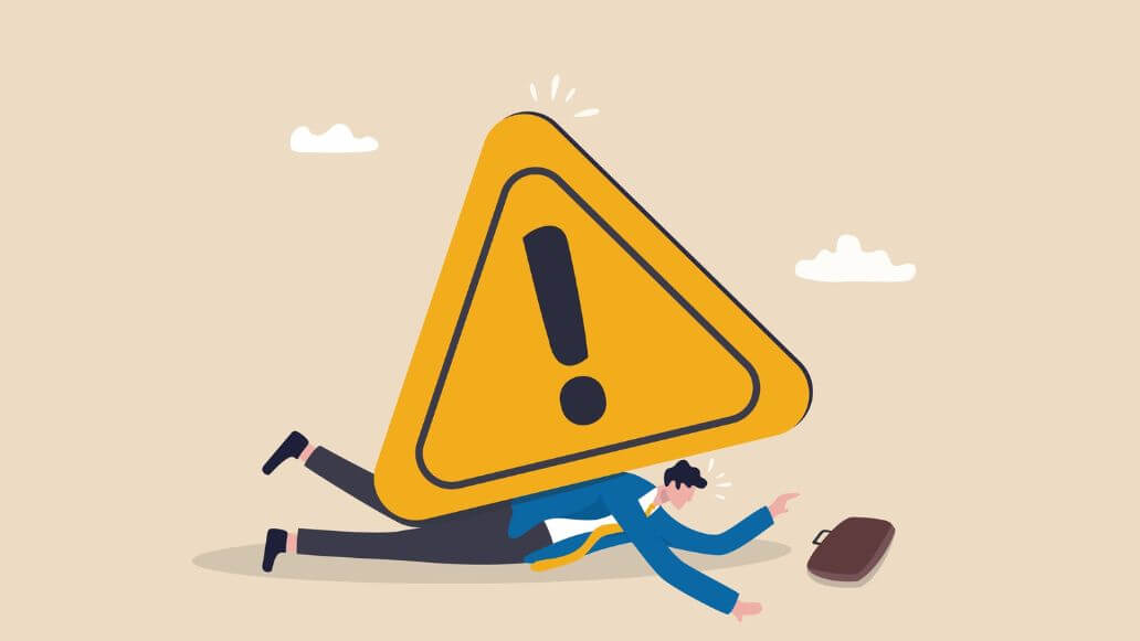 注意点のイラスト