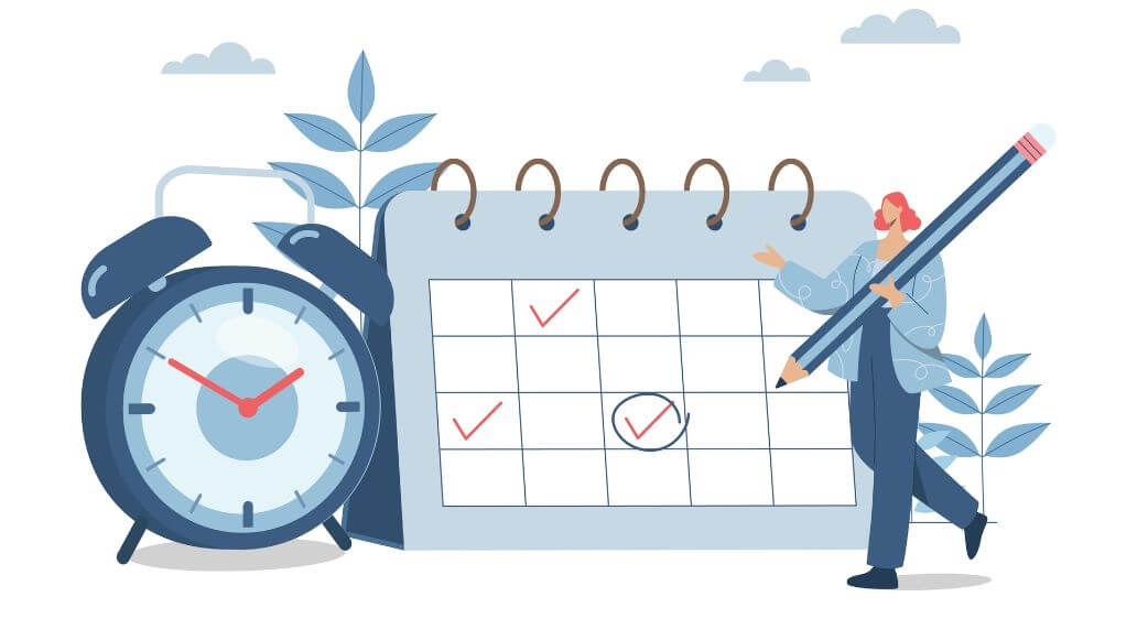 時計とカレンダー