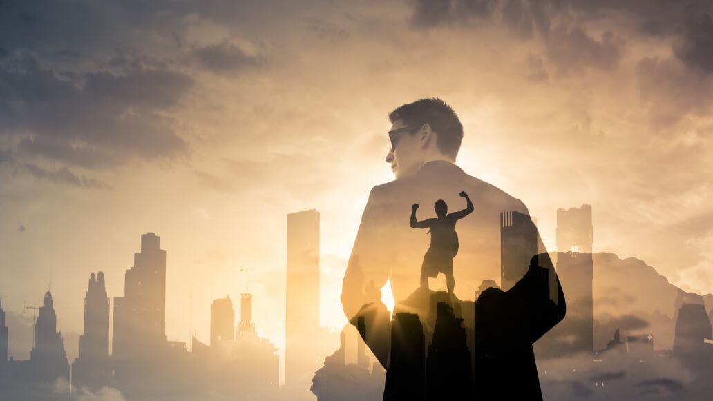 都会のスーパーマン