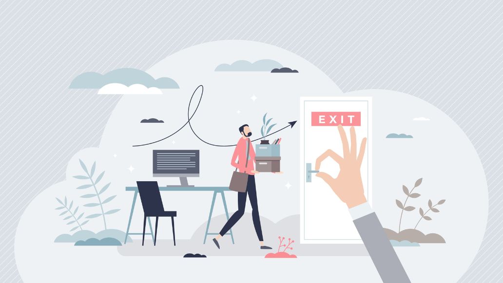 離職するイラスト
