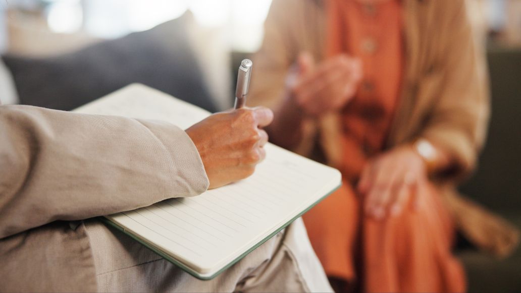 面談をする様子