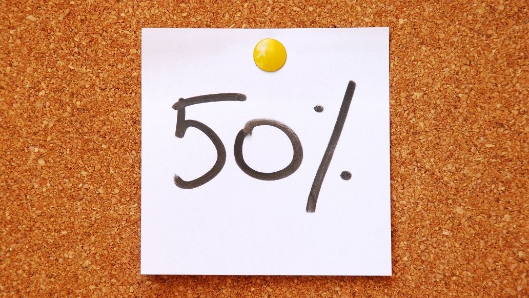 50%のメモ