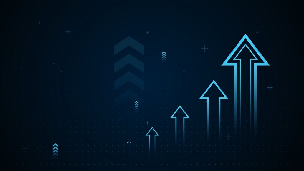 上昇するイメージ