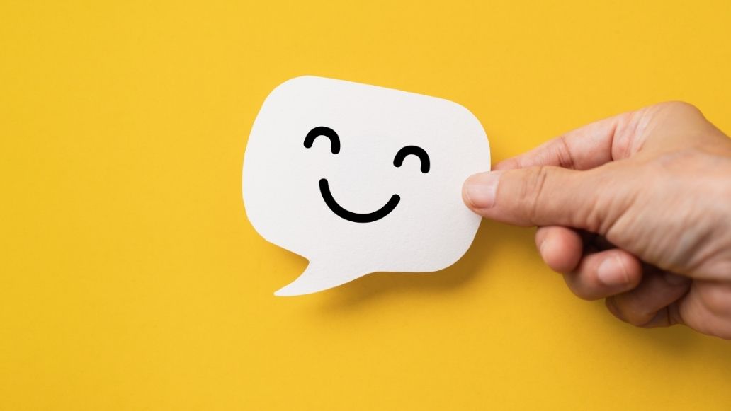 笑顔の吹き出し