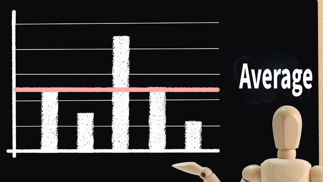グラフで平均値を見る